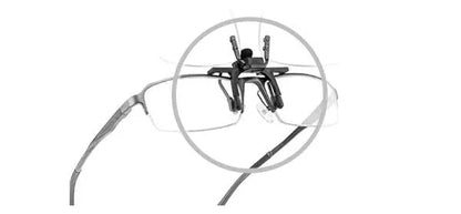 Lente de Aumento con Clip para Gafas Plegable