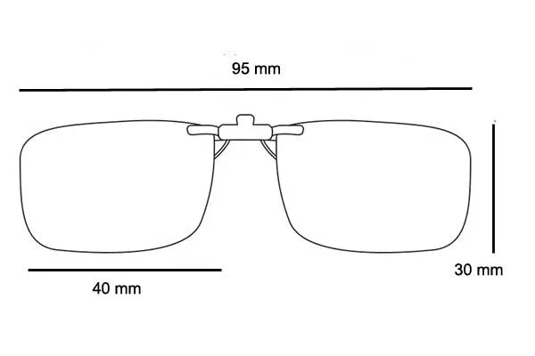Lente de Aumento con Clip para Gafas Plegable diferentes aumentos