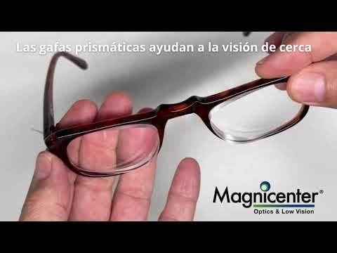 Lupa prismática para mejorar la visión de personas con degeneración macular