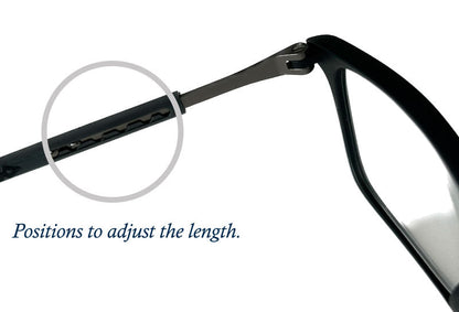 gafas de lectura magneticas con banda flexible y ajustables en la pata