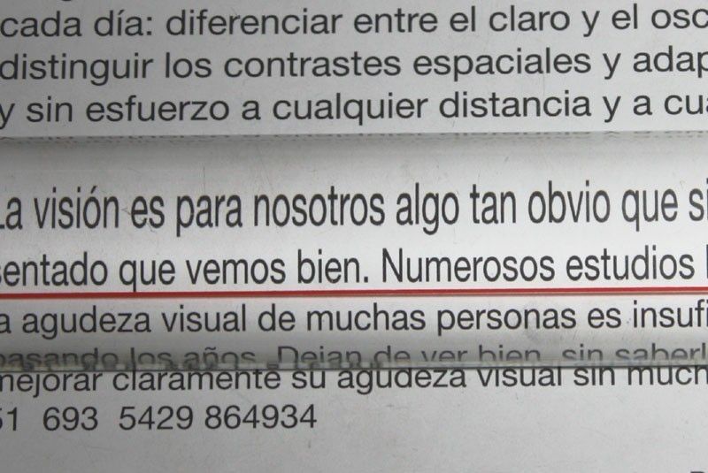Lupa tipo barra Eschenbach con aumento ajustable