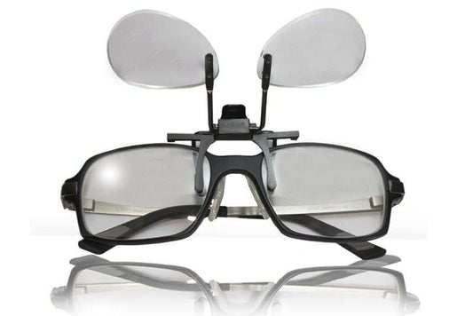 lupa para gafas con pinza