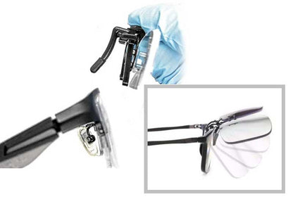 lupa para gafas con pinza cirujano