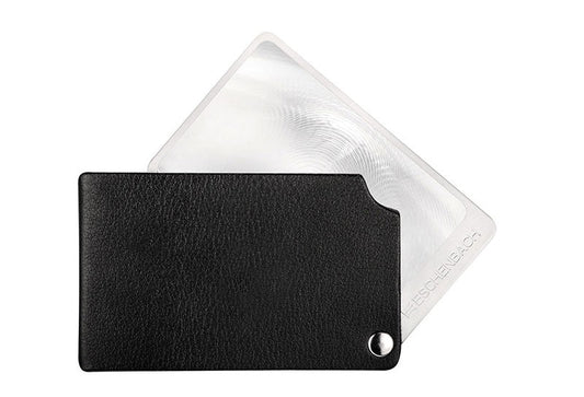 Lupa plana VisoPOCKET Eschenbach, perfecta para lectura y detalles pequeños en Madrid.