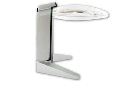 Lupa de apoyo Eschenbach Scribolux con aumento 2.8X y base iluminada.